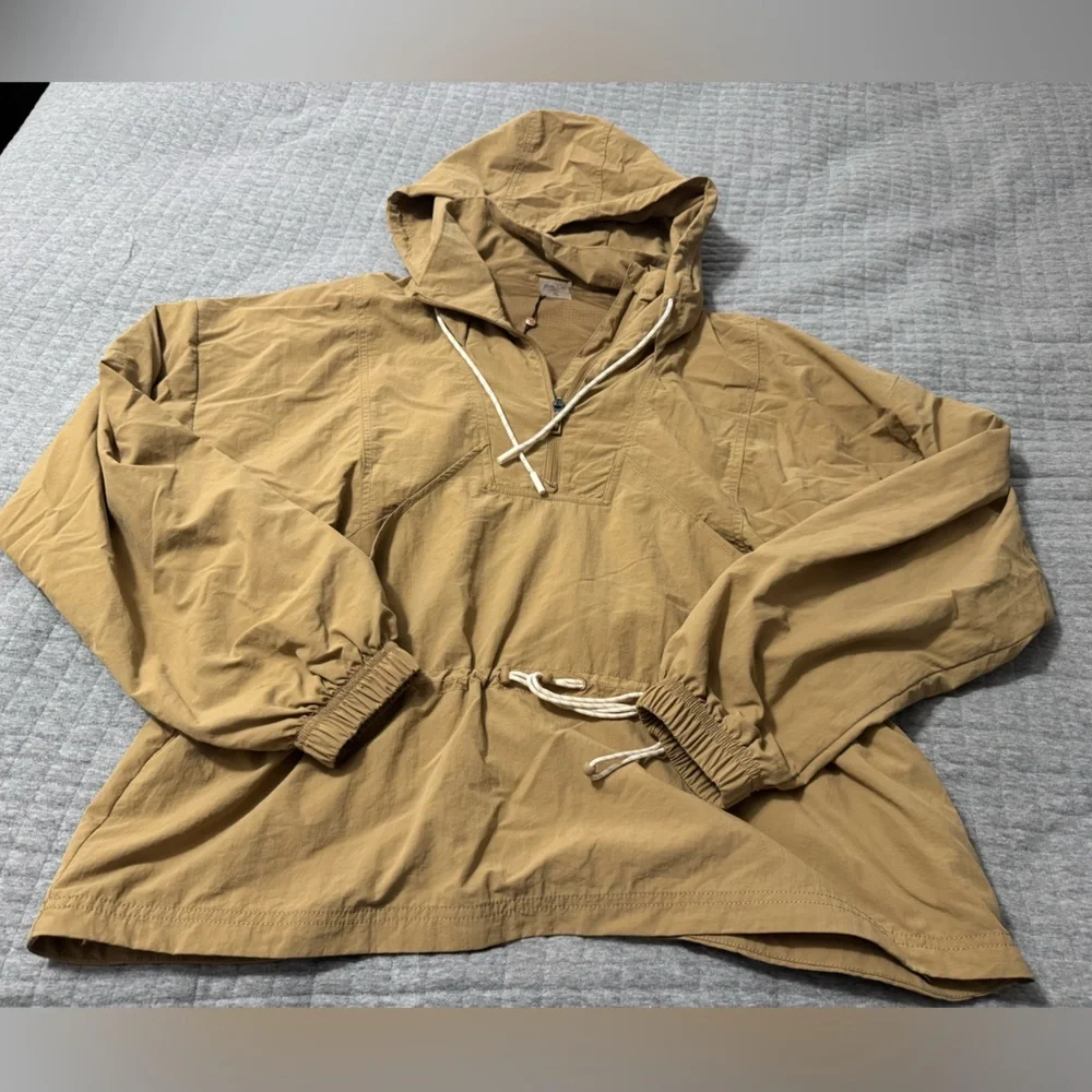 Calia Women’s Hooded Windbreaker Tan Brown WAX14309 Size XL - Picture 4 of 8